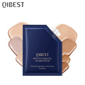 Qibest matte flawless foundation cream 10ML mini size portable makeup long lasting waterproof face concealer cream QB089