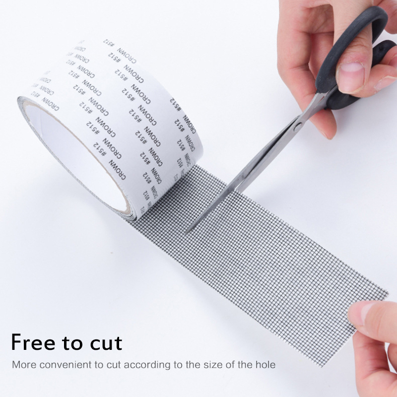 Window Net Repair Patch Anti-mosquito Mesh Sticky Wires Window Door Screen Kit Mosquito Net Patch Cover Mesh Window Hole Repair
