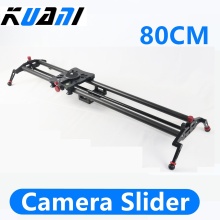 KUANI 80cm 31.5-inch Mini Rotation Carbon Fiber Dolly Camera Slider Track Rail Motorized For dslr Camera Video Tripod With Bag