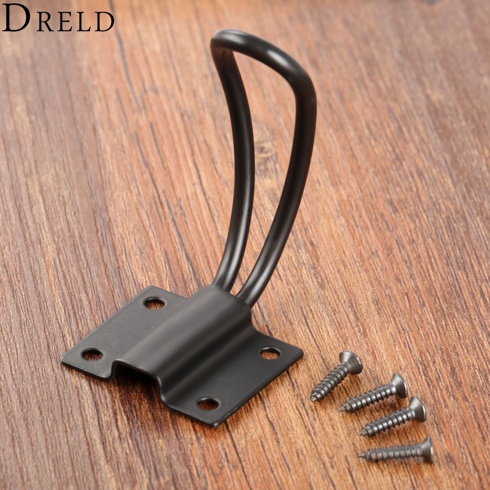 DRELD Bedroom Clothes Hanging Wall Mounted Zinc Alloy Single Hanger Hook Bathroom Hat Coat Robe Hooks Hanger Furniture Hardware