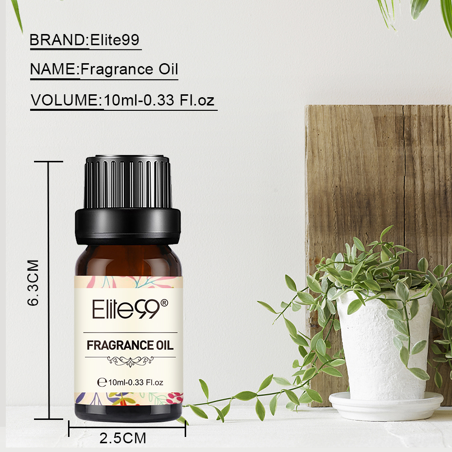 Elite99 Strawberry Fragrance Oil 10ml Peach Mango Fruit Pure Essential Oils For Aromatherapy Humidifier Freshing Air Aroma Oil