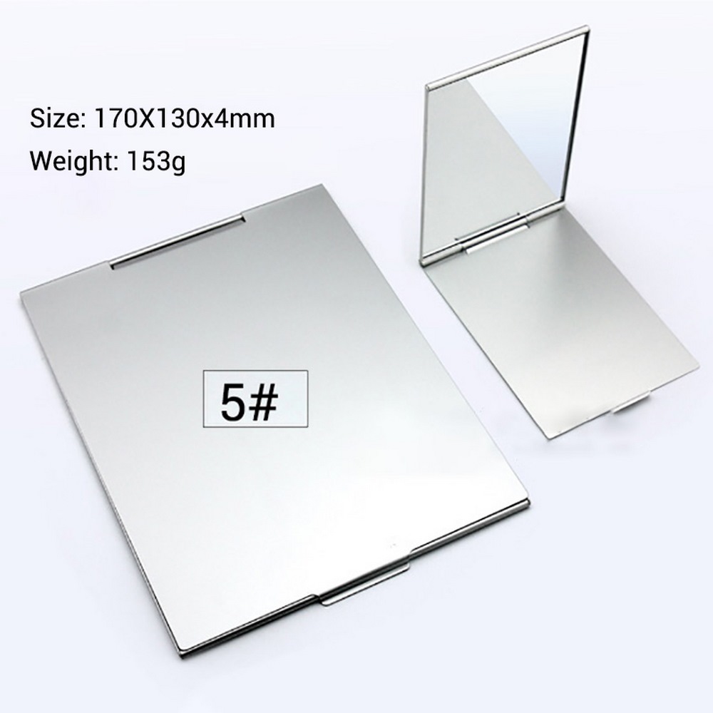 Makeup Mirror Ultra-thin Silver Makeup Mirror Beauty Tools Makeup Small Mirror Folding Mirror Portable Compact Makeup Mirror