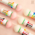 Cute Fresh Pink Peach 10 Colors Ballpoint Pen Kawaii School Office Writing Supplies Gift Stationery for Students Pens