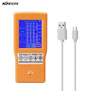 KKMOON Multifunctional Digital Air Quality Monitor Gas Analyzer High Accuracy HCHO TVOC CO2 Gas Detector