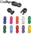 12pcs Colorful 2 Hole 5mm Safety Clasp Straight Side Release Buckle For Necklace Paracord Bracelet Dog Collar Rope Accessories