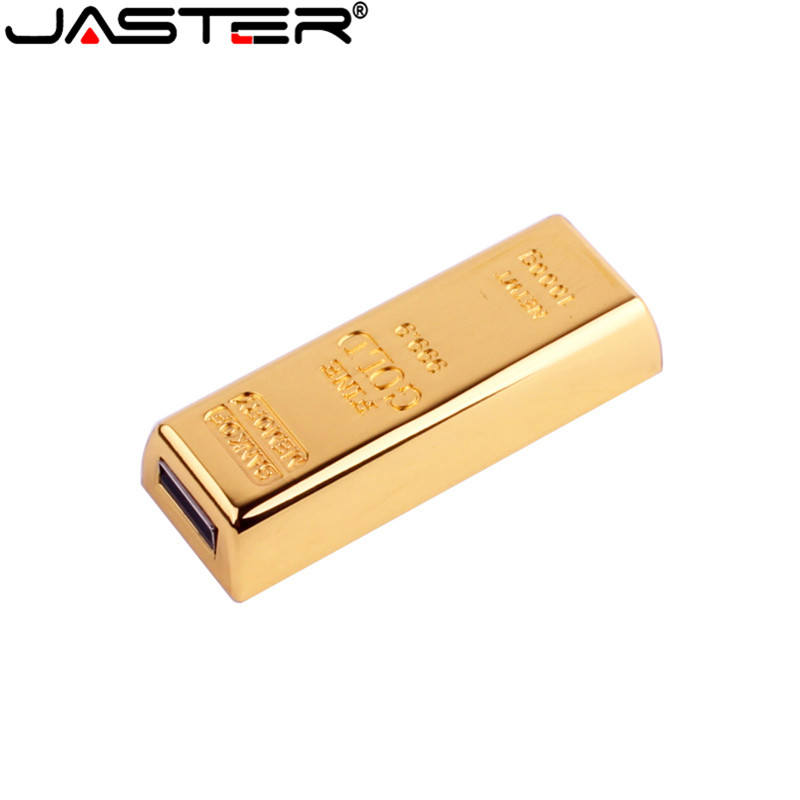 JASTER gold bullion usb flash drive Memory stick bar pen 4GB 8GB 16GB 32GB 64GB pen U disk gift