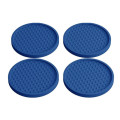 Elegant Blue Reusable Drink Coasters 4 Pack