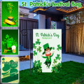 Holiday Flag St. Patrick's Day Shamrock Garden Flag Irish Flag Home Garden Decoration Banner Valentine's Day Accessories
