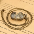Vintage Cute Bronze Small Size Spider Web Ball Necklace Sweater Pendant Quartz Pocket Watch Chain Women Lady Boys Kids Top Gifts