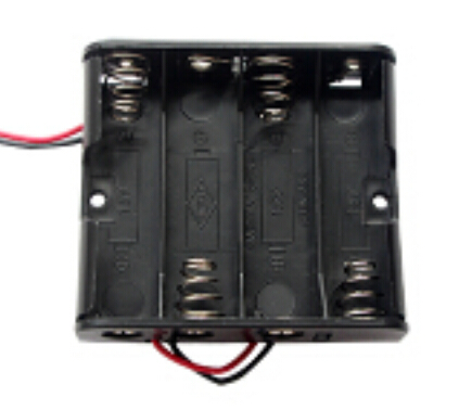 BBA-5-4-150-A ,4 Slot AA Battery Holder Case Box with Leads