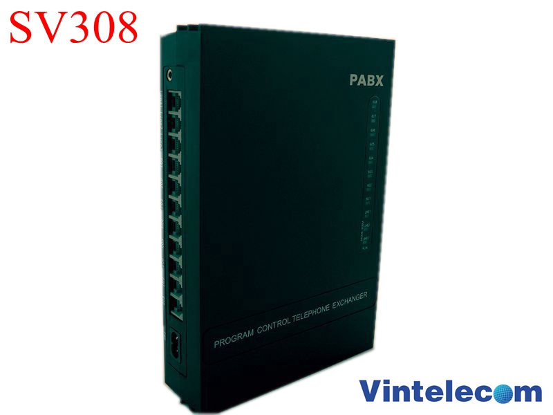 Free shipping SV308(3Co. lines and 8 ext.) Centralita Telefone PABX Telephone System Mini PBX