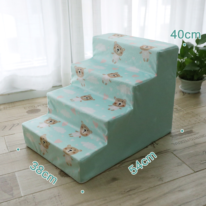 Pet Stair Dog Climbing Small Stairs Kitten Stepping Bed Four-layer Ladder Go To
