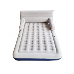 inflatable bed mattress with removable backrest