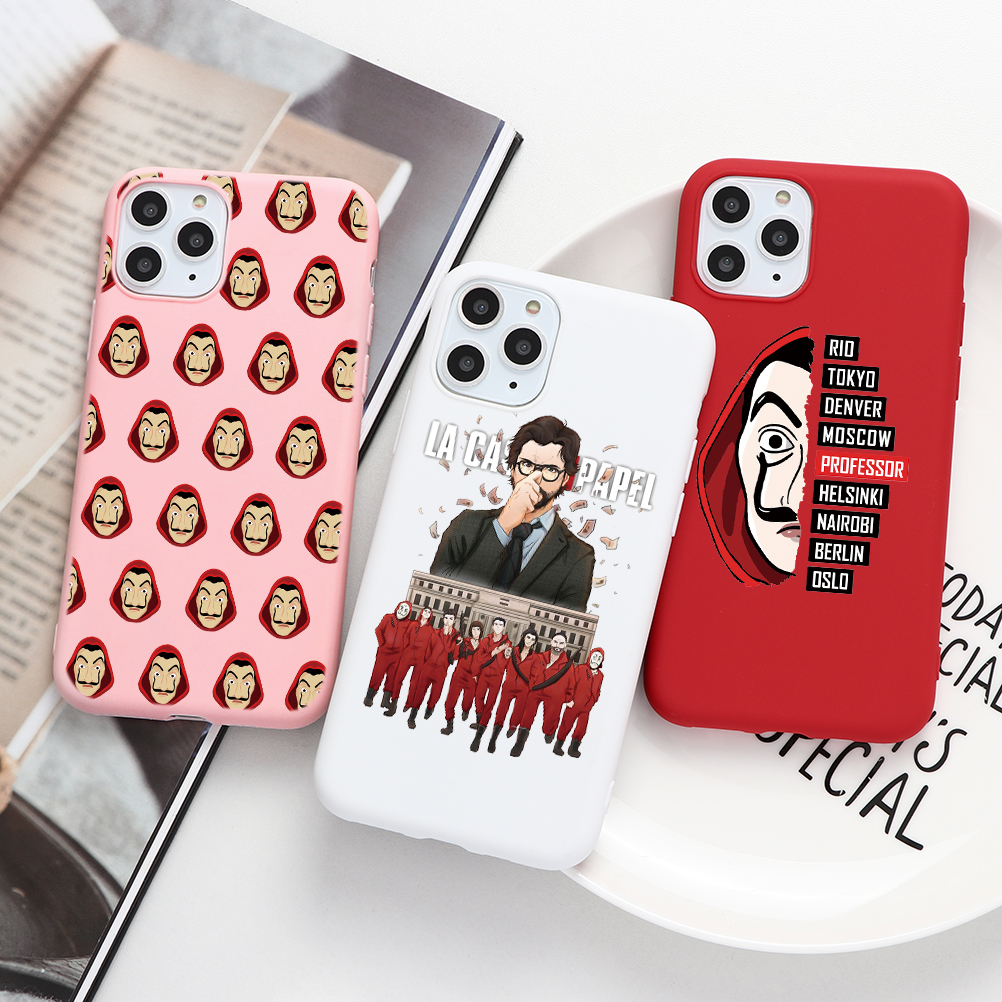 Spain TV Money Heist House Paper La Casa De Papel Case For iPhone 7 8 6 6S Plus 5 Soft Case For iphone XR 11 XS Max X SE 2 2020