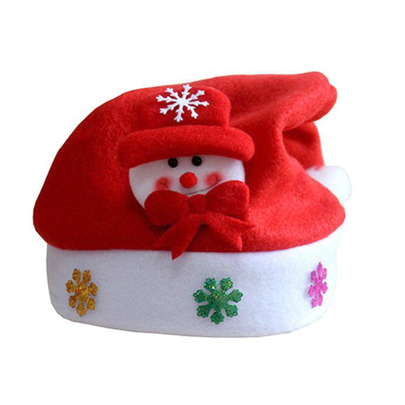 1PC 2020 Christmas Hats Adults Kids Costume Santa Claus Snowman Reindeer Festival Party Hat Ornament For Children New Year Gifts