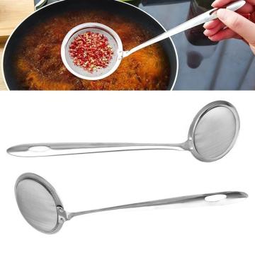 1pcs Kitchen Tools & Gadgets Stainless Steel Mesh Skimmer Vegetable Residue Oil Mesh Colander Strainer