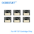 For HP 727 Cartridge Chip New Upgrade HP727 Chip For HP DesignJet T920 T930 T1500 T1530 T2500 T2530 Printer (PBK C M Y GY MBK)