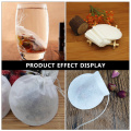 200 Pcs Round Spice Filters Tea Drinking Supplies Tea Filtering Pouch Filter Bags for Home Store Spices Tea