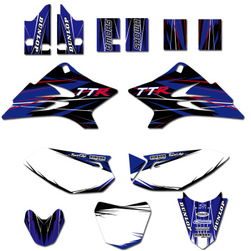 Decal Sticker Kit For Yamaha TTR50 TTR 50 2006-2013 2014 2015 2016 2017 2018 Motocross Dirt Bike Team Graphic Background Sticker