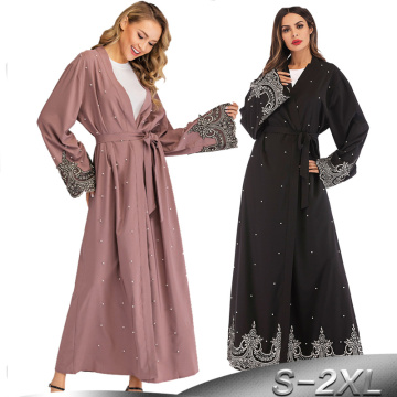 Open Abaya Kimono Kaftan Dubai Muslim Cardigan Hijab Dress Abayas For Women Robe Musulman Femme Caftan Marocain Islamic Clothing