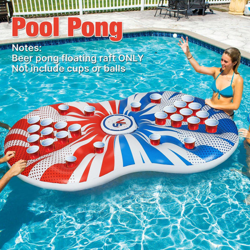 Inflatable Pong Raft Pool Party Beer Pong Table for Sale, Offer Inflatable Pong Raft Pool Party Beer Pong Table