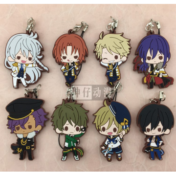 Ensemble Stars Anime Idol High School Game Hidaka Hokuto Hibiki Wataru Bean Eye Ver Rubber Keychain