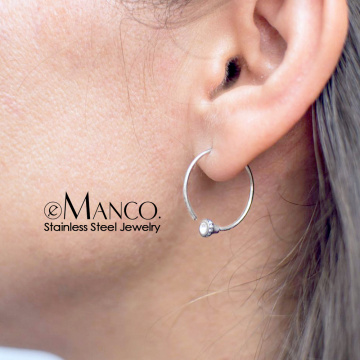 e-Manco korean style stud earring for women stainless steel earring summer simple earring fashion jewelry