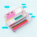 NBX Pencil Case Organizer Stationery Set Pen Holder Creative School Supplies for Girl Boys Kawaii White Board Cute Storage Box
