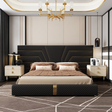 Luxury leather storage bed frame