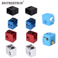 V5 Heat Block Silicone Sock Aluminium Silver Blue Black Red 3D Printer Parts For V5 J-Head 3D Printer Extruder Hotend