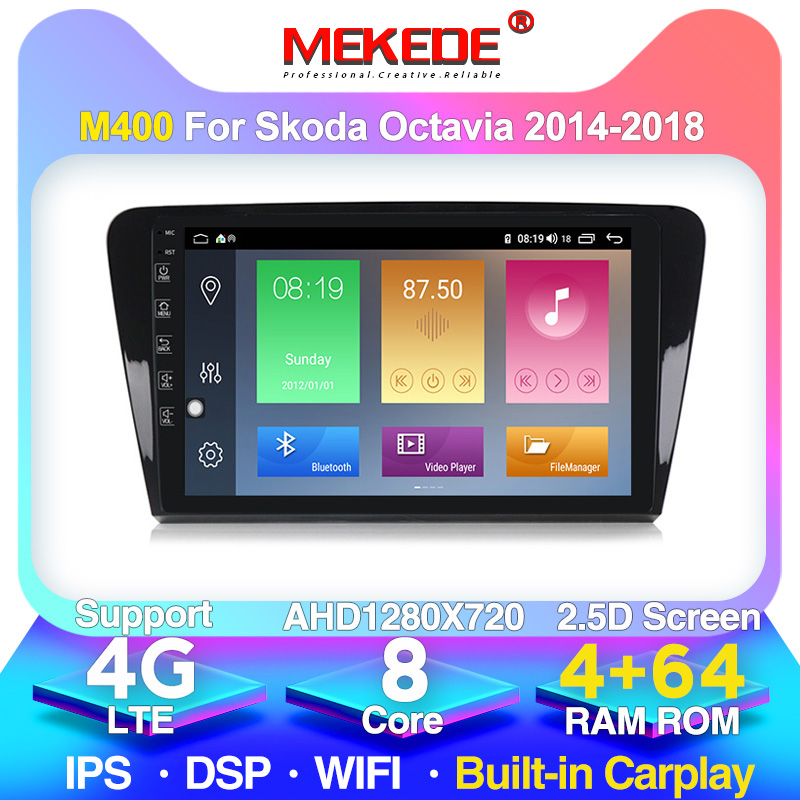 MEKEDE 2G+32G Android WIFI Car Radio Multimedia Video audio Player Navigation GPS For SKODA Octavia 2013-2018 A7 support carplay