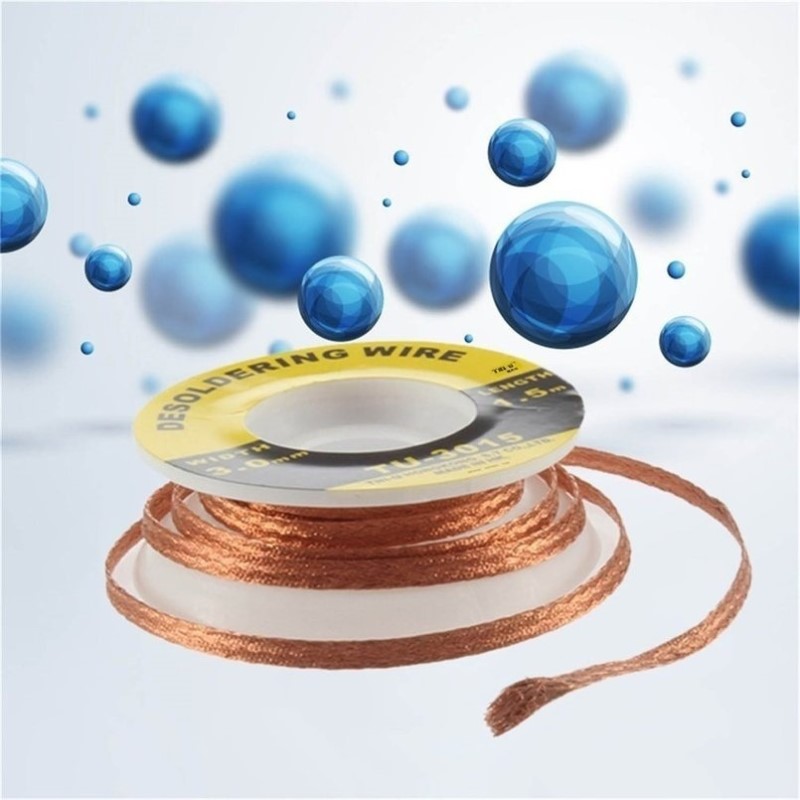 Copper Desoldering Wire for Removing Tin Solder Suction of Solder Desoldering Braid Solder Remover Rosin Code
