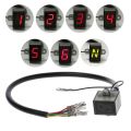 6-Speed Display Motor Gear Indicator Digital Waterproof Indication Universal Off-Road Motocross Light Neutral Spare Parts For Mo