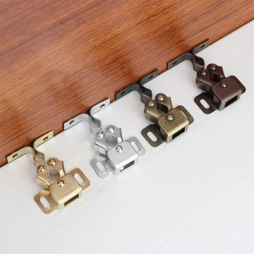 1PCS 4Color Double Roller Catch With Prong and Ball For Cabinet Doors Latch Closer Silver Bronze Durable ToUsed