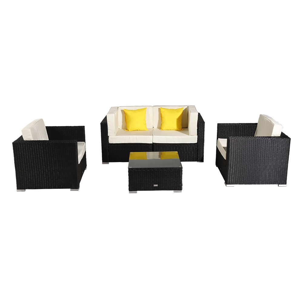 Five Styles 5 Pieces Patio Furniture Set Patio PE Wicker Rattan Corner Sofa Garden furniture Combination Sofa Garden Sofa