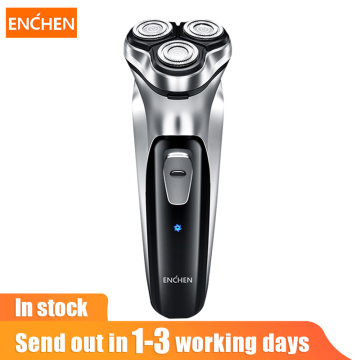 Enchen Men Electric Shaver Type-C USB rechargeable Razor 3 blades portable beard trimmer cutting machine for sideburns