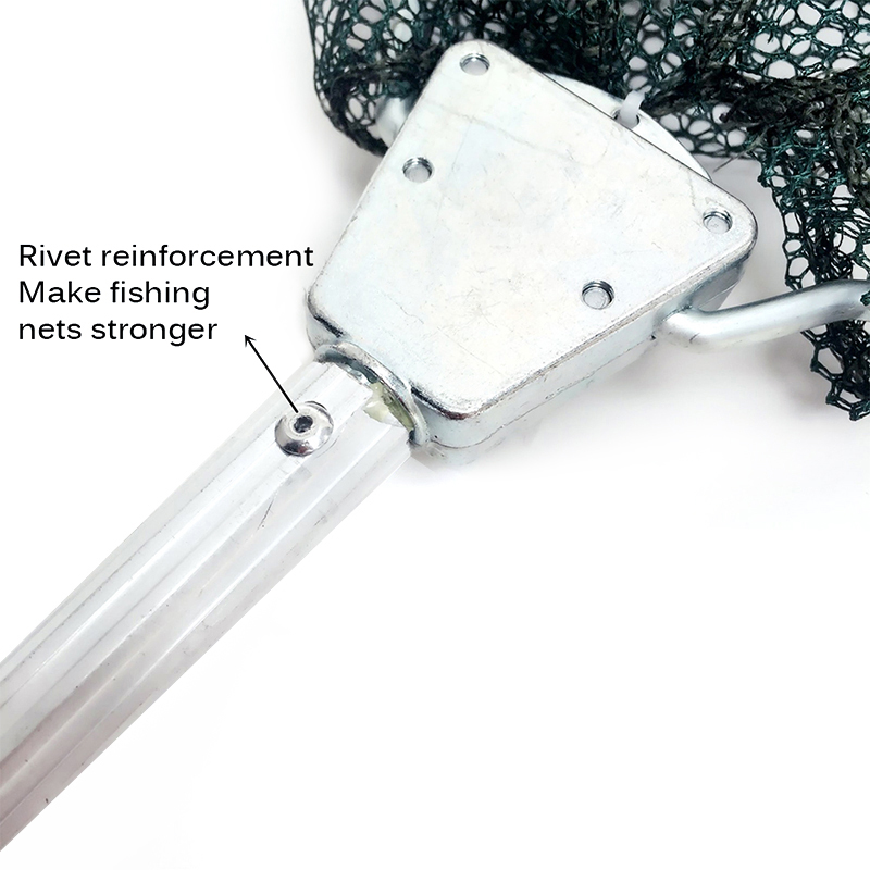 Fishing Landing Net Tool 1.5/1.7/1.9m Foldable Lightweight Aluminum Alloy Retractable Fish Net Telescoping Boat Fishing Net