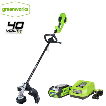 GreenWorks brushless motor 800W powerful Grass Trimmer G-MAX 40V 14-Inch Cordless String Trimmer ,4Ah Battery Charger Included