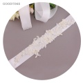 Fashion Women Wedding Dress Belt Lace Applique Flowers Wedding Dress Pearls Wedding Belt Crystal Bridal Sash For Party Girl