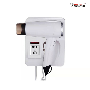 Wall Mounted Foldable 1600W Wall Mount Hair Dryer with Socket