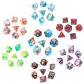 7pcs/Set Acrylic Polyhedral Dice For TRPG Board Game D4-D20