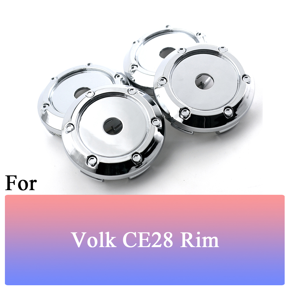 4pcs 66mm 62mm For Volk CE28 Alloy Wheel Cap for Rims Car Center Caps Hub Emblem Chrome Auto Styling Dust Cover