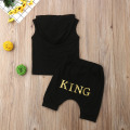 3M-3Years Toddler Baby Boys Hooded Tops T-shirt Harem Pants Shorts 2PCS Outfits Clothes