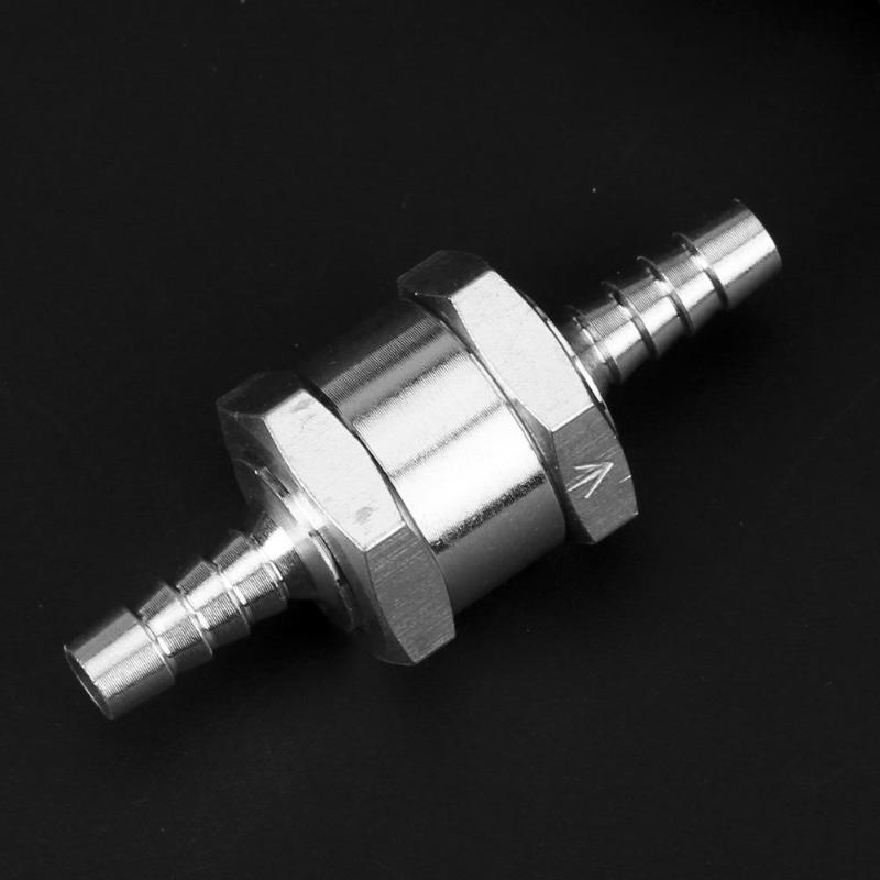 1pcs 6/8/10/12mm Aluminum Auto Car Fuel Non Return Check Valve One Way Petrol Diesel For Car Ship Motorcycle Fuel Systems