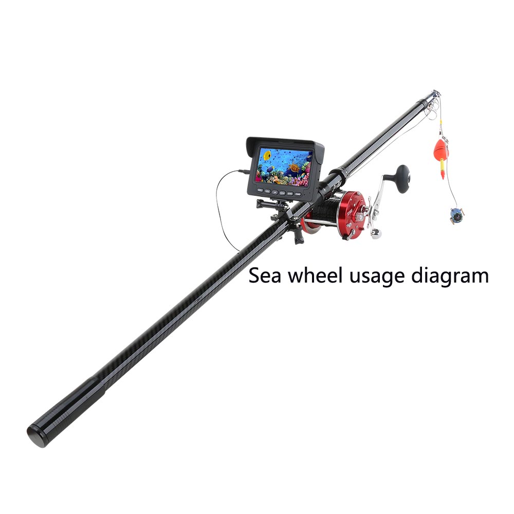 Video Fishing Camera sea wheel Outdoor Metal Smooth High Hardness Gear Trolling Boat Drum Fishing Vessel Right Handed Ice Fishin