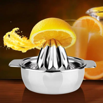 Stainless Steel Lemon Orange Squeezer Juicer Hand Manual Press Kitchen Home Appliances Lemon Orange Tangerine Juice Squeezer