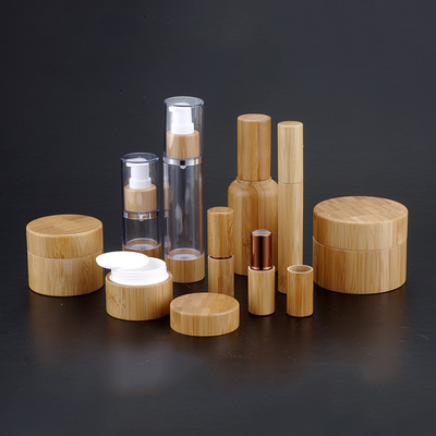100ml 120ml 150ml bamboo lotion glass spray bottle wooden cream bottles 30g 50g wood jar face cream shea butter cbd hemp oil 1oz