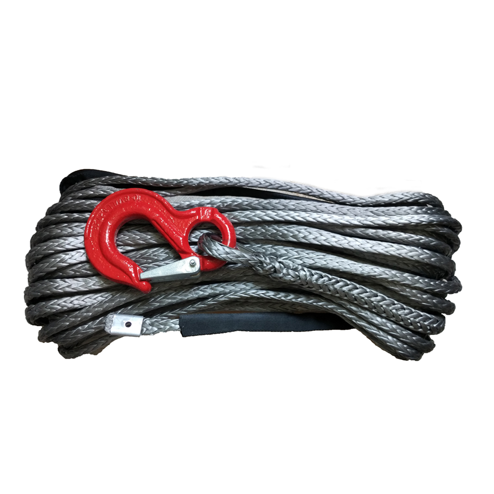 14mm x 50m Orange Synthetic Winch Line Cable Rope 45000+ LBs with Sheath (ATV UTV 4X4 4WD OFFROAD)