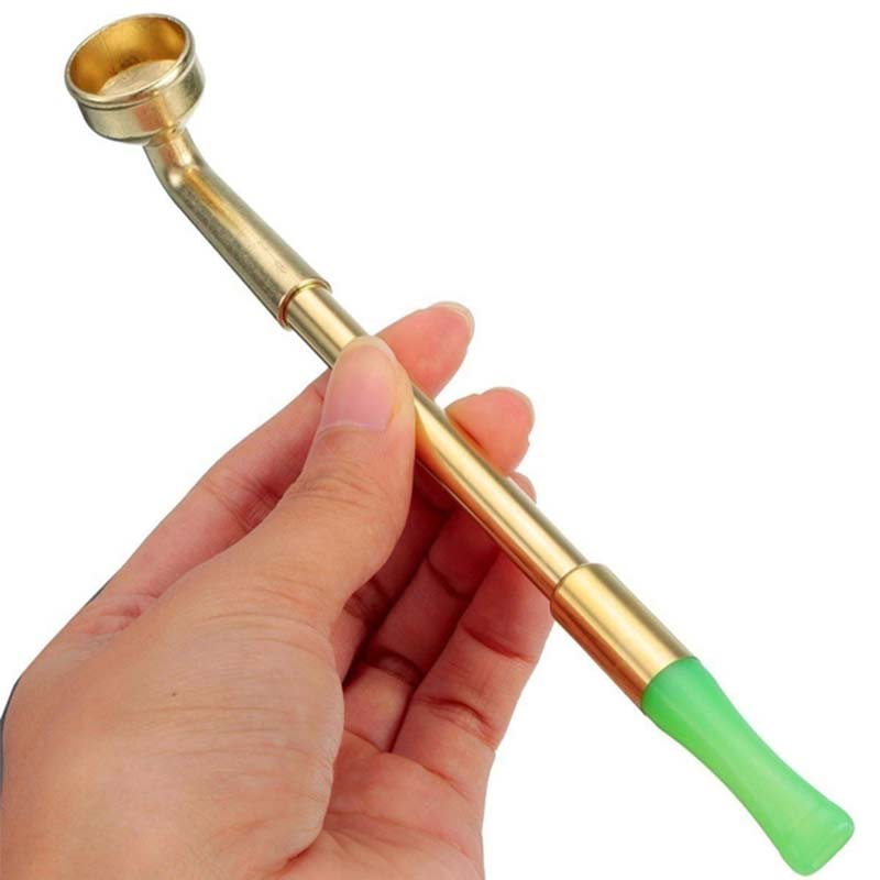 Metal Retractable Cigarette Holder Mini Portable Smoking Pipes Tobacco Pipe Telescopic Rod Short Rod Pipes Gifts