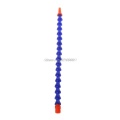 10 Pcs Round Nozzle 1/4PT Flexible Oil Coolant Pipe Hose Blue Orange Aug28 Whosale&DropShip